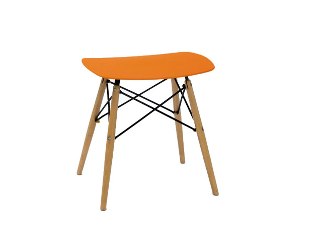 pomarańczowy-stołek