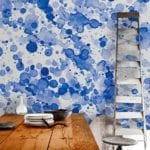 watercolour-niebieski-akwarela-plamy-koloru-na-ścianie