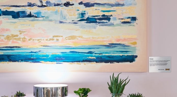 Obraz „Changes” powstały według pomysłu i pod kierunkiem artystki Ivy Białopiotrowicz