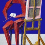 Adam Bakalarz, AWP02, akryl na płótnie, 90 x 60 cm, 2017 r