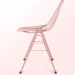 Krzesło siatkowane różowe