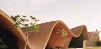 Klub golfowy w Jordanii architektura inspirowana naturą palmy pustynia góry
