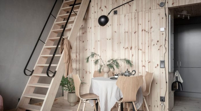 Skandynawskie mieszkanie na parterze w starym sklepie