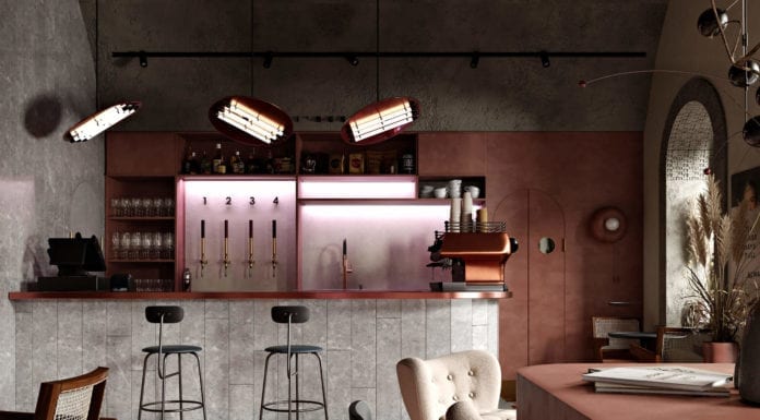 Trendy 2020 roku we wnętrzach restauracji w Budapeszczie wnętrze-restauracji-w-budapeszcie-trendy-2020-terrakota-inspiracje-miedź