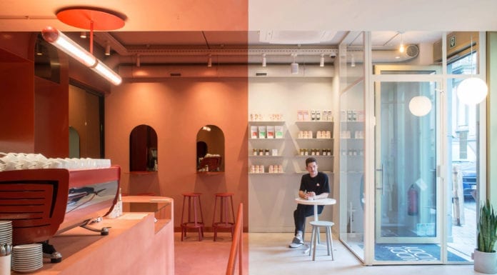 Kolor terakotowy inspirowany orzechami! dwukolorowa-kawiarnia-inspiracje-kolor-terakotowy-mleczna-biel