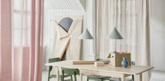 Kuchnia-wnętrze-inspiracje-stół-krzesła-lampa-ikea-romantyczne-dodatki